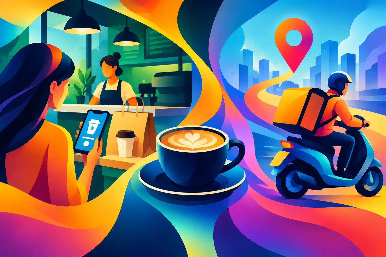 Pickup Ordering Versus Delivery Apps for Cafés