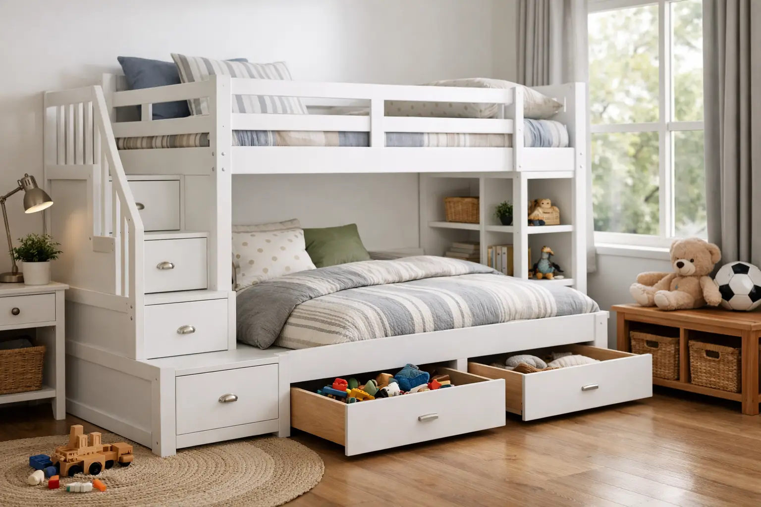 Kids Bunk Beds with Storage That Work Hard | thompsonfurniture.net
