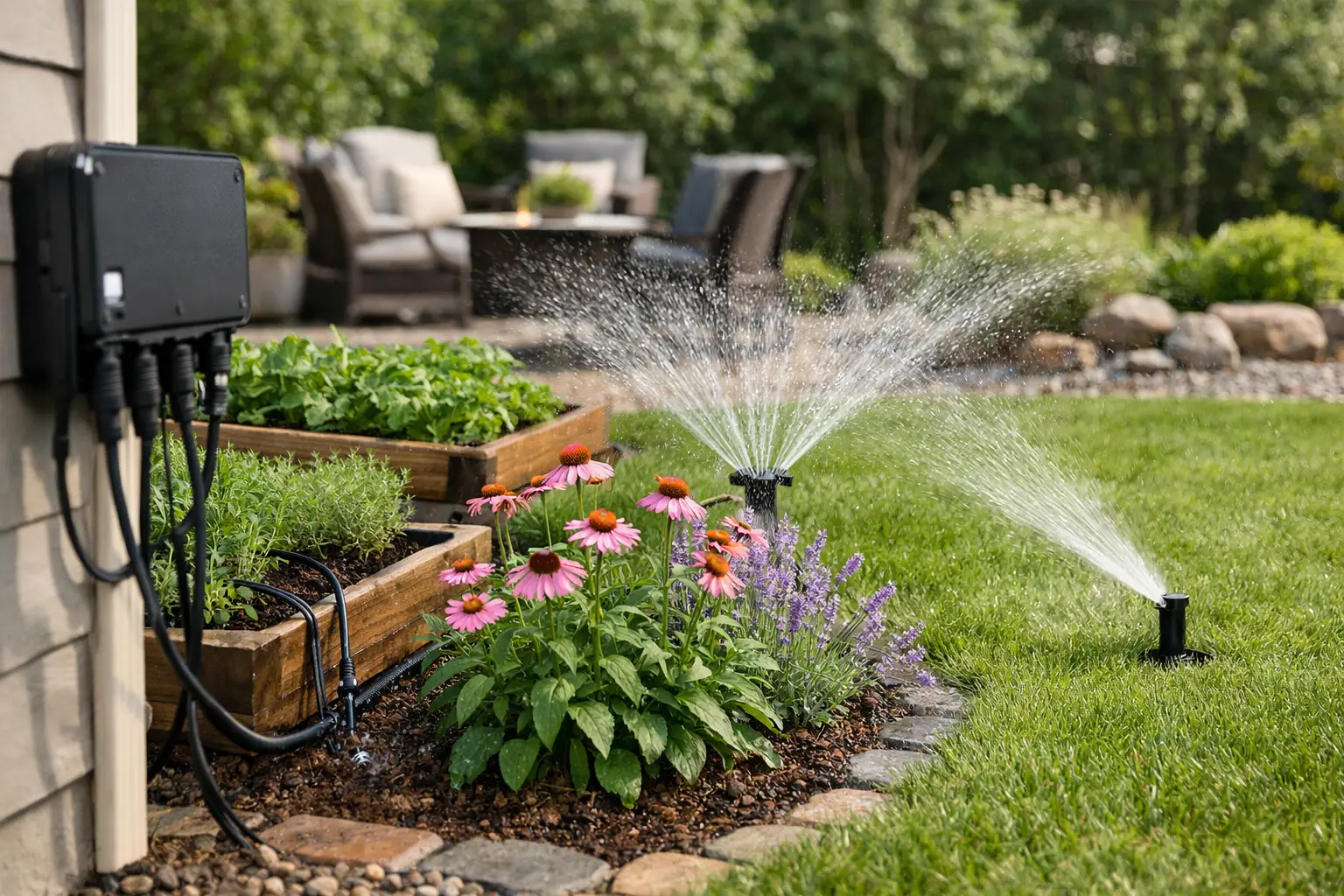 Multiple Garden Zone Setup That Waters Smarter