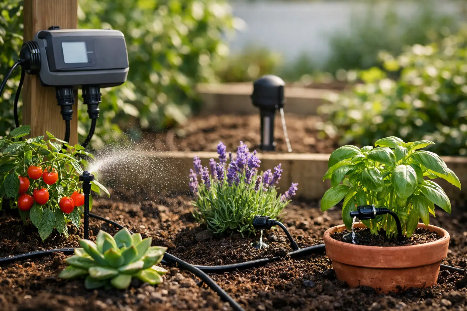 Garden Automation That Waters by Plant Need