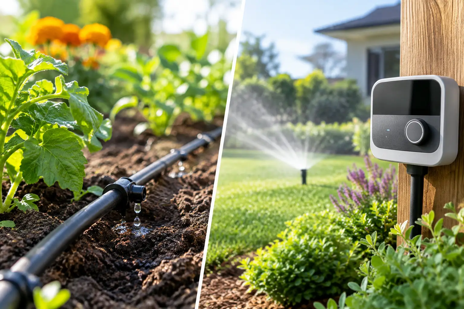 Drip Irrigation Versus Smart Watering for Gardens