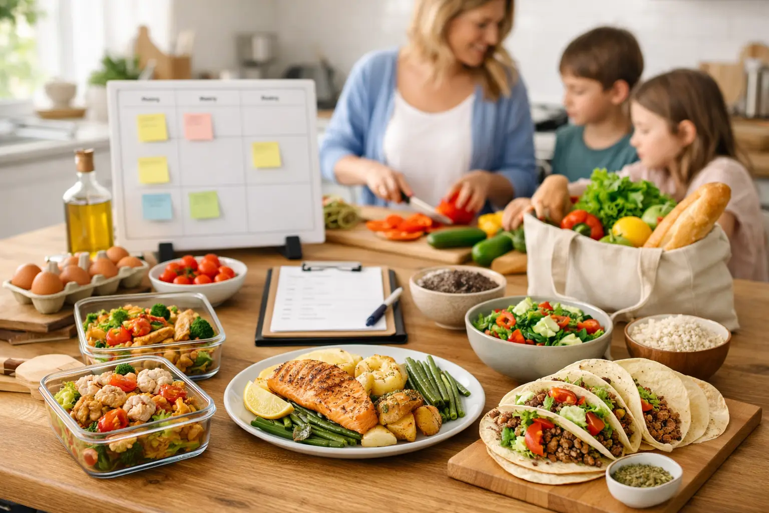 A Family Dinner Planning Example for Busy Weeks