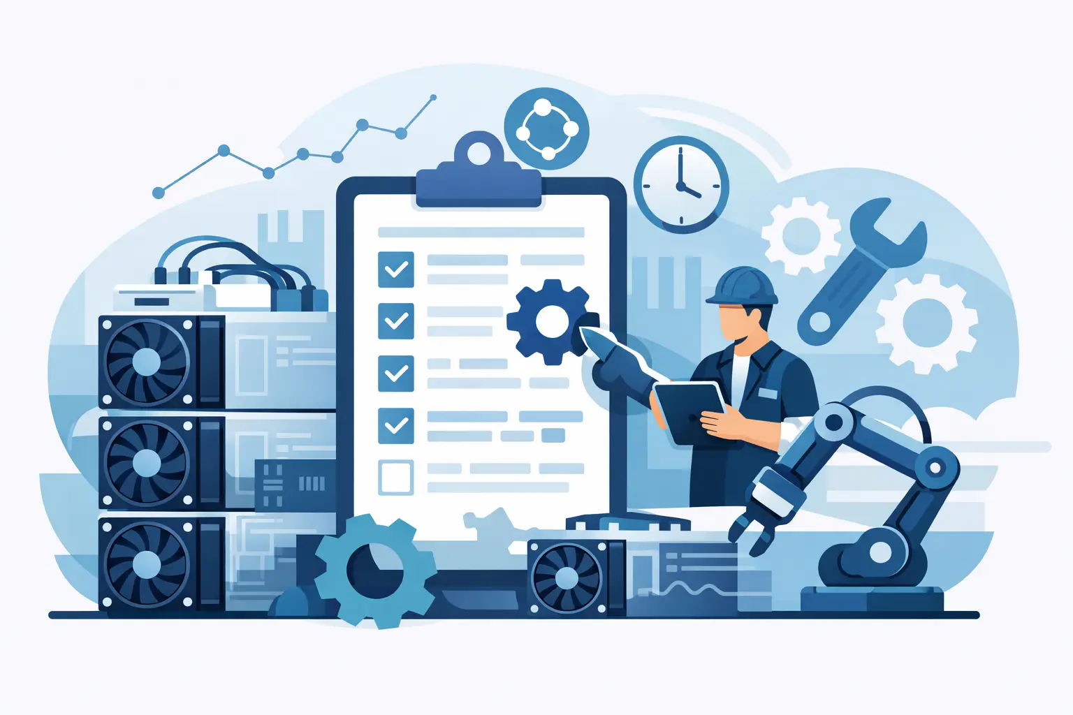 Automated ASIC Maintenance Scheduling That Holds