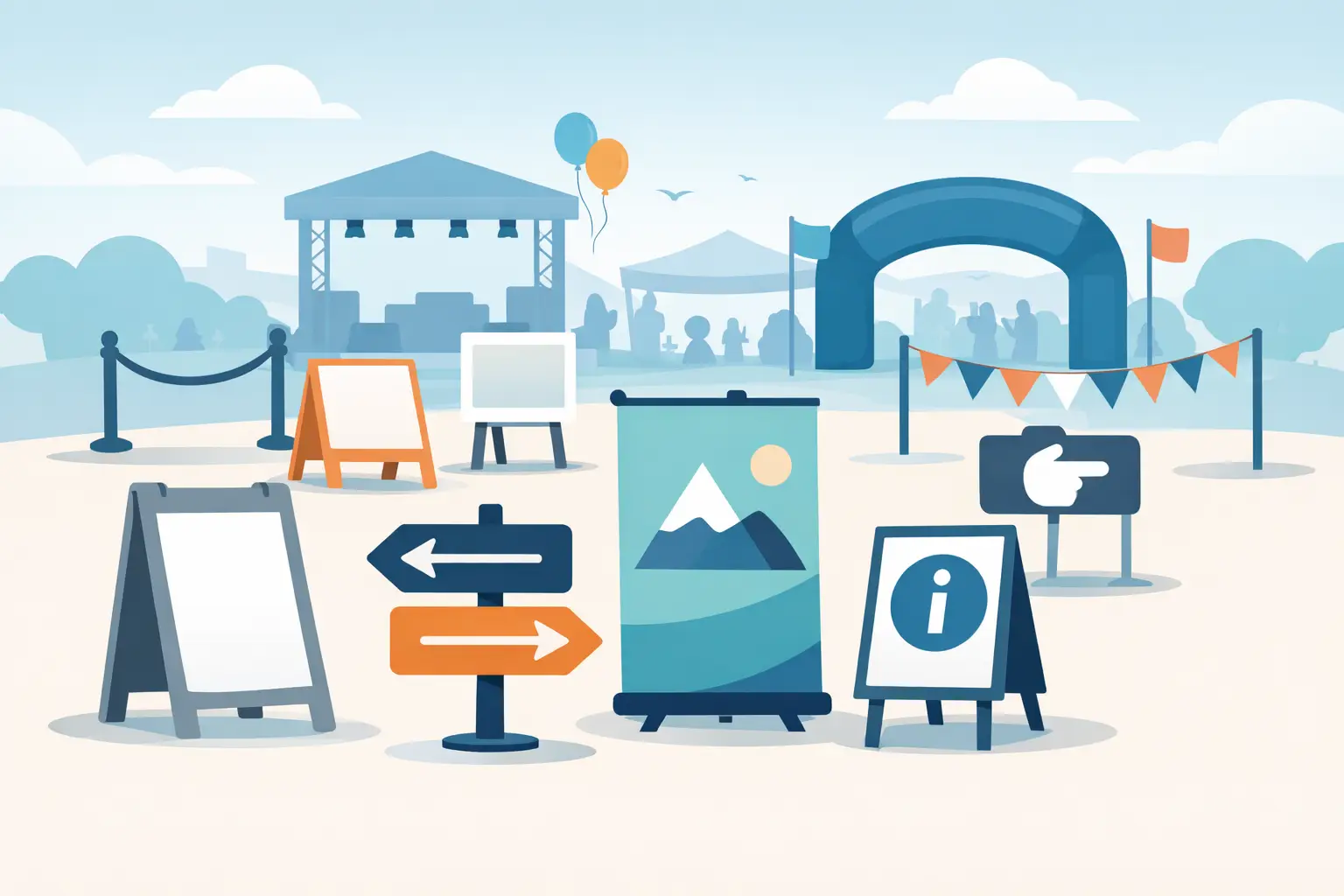 12 Temporary Event Signage Ideas That Work