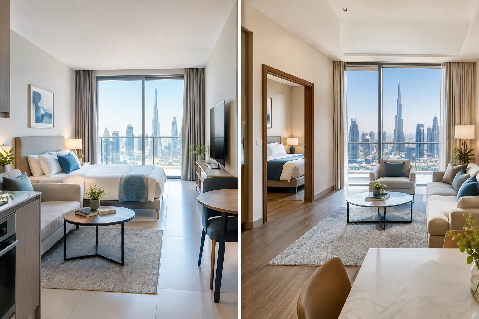 Studio Versus One Bedroom Investment in Dubai