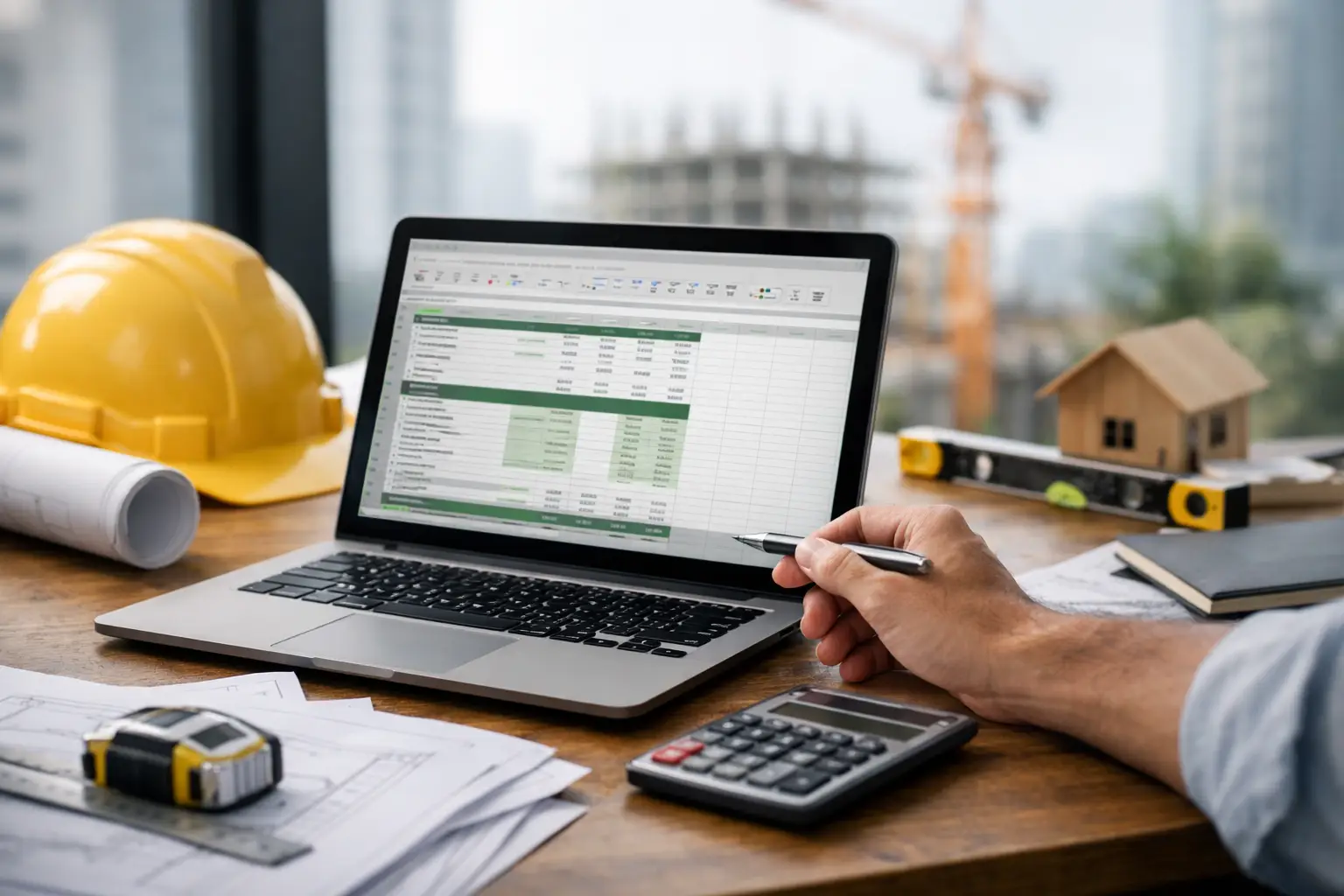 Construction Estimate Template Excel for Contractors