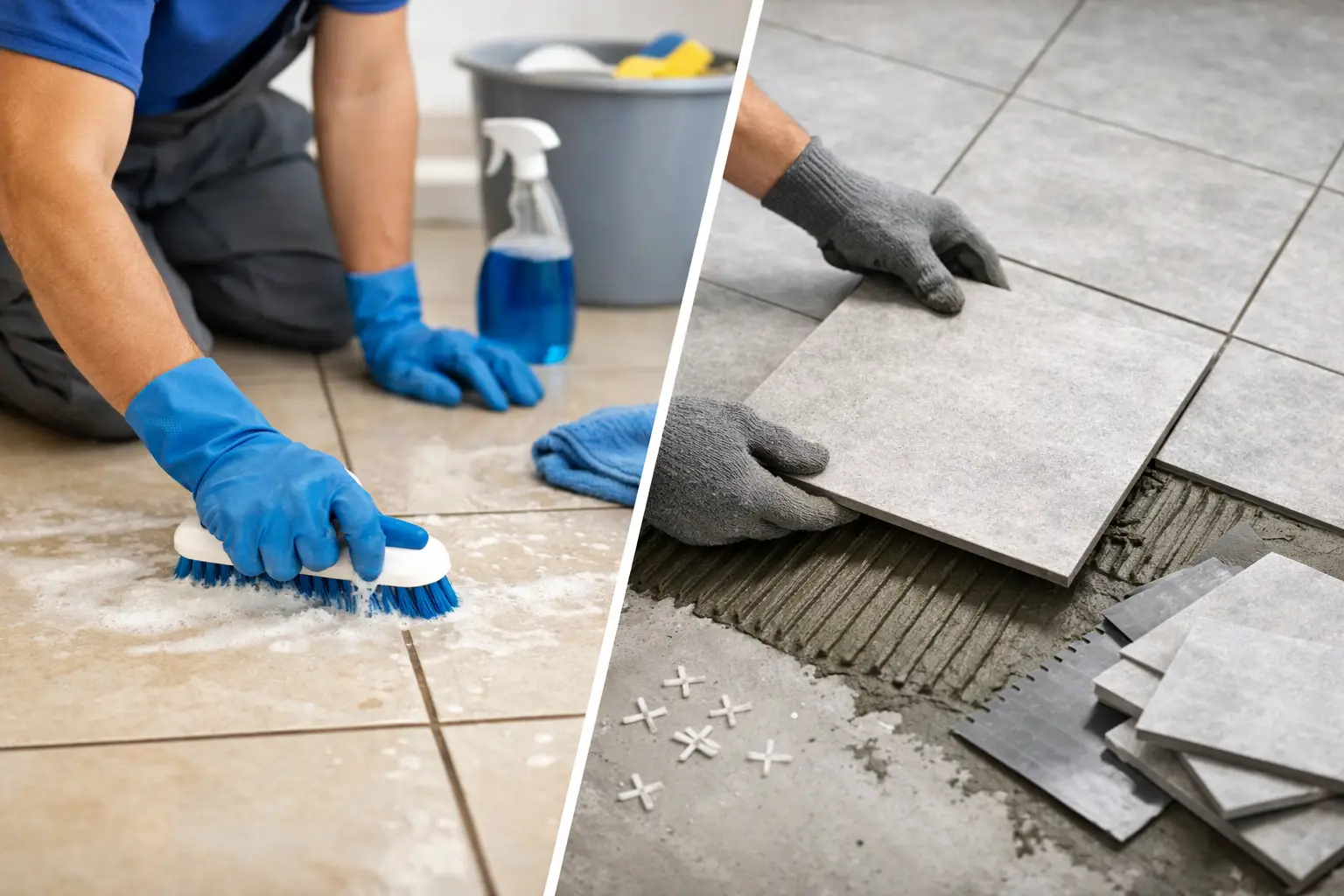 Professional Cleaning Versus Replacement for Tile