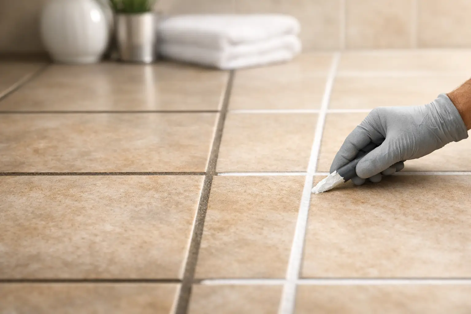 Grout Recoloring Results for Beautiful Tile