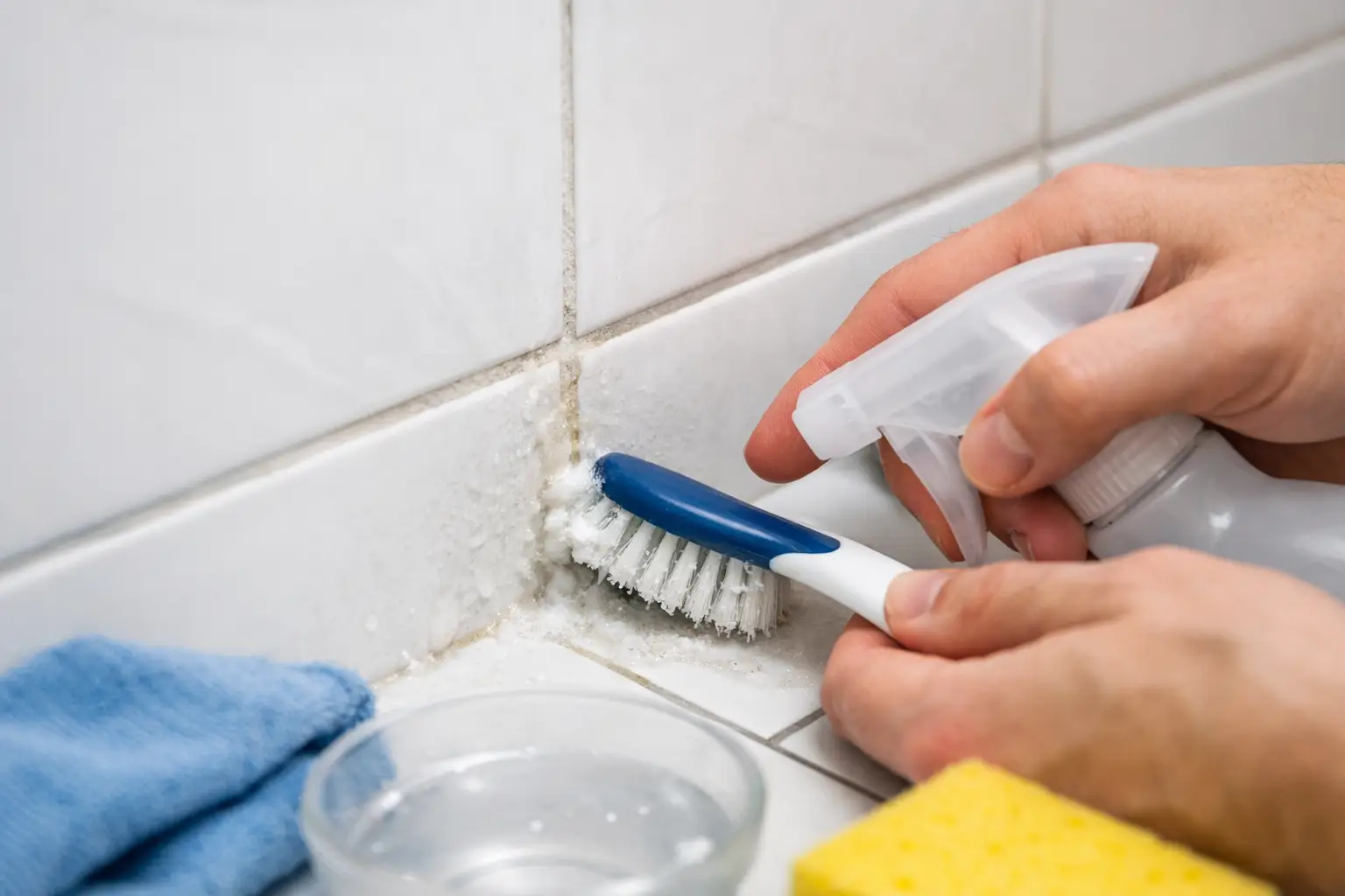 How to Remove Hard Water From Grout Safely