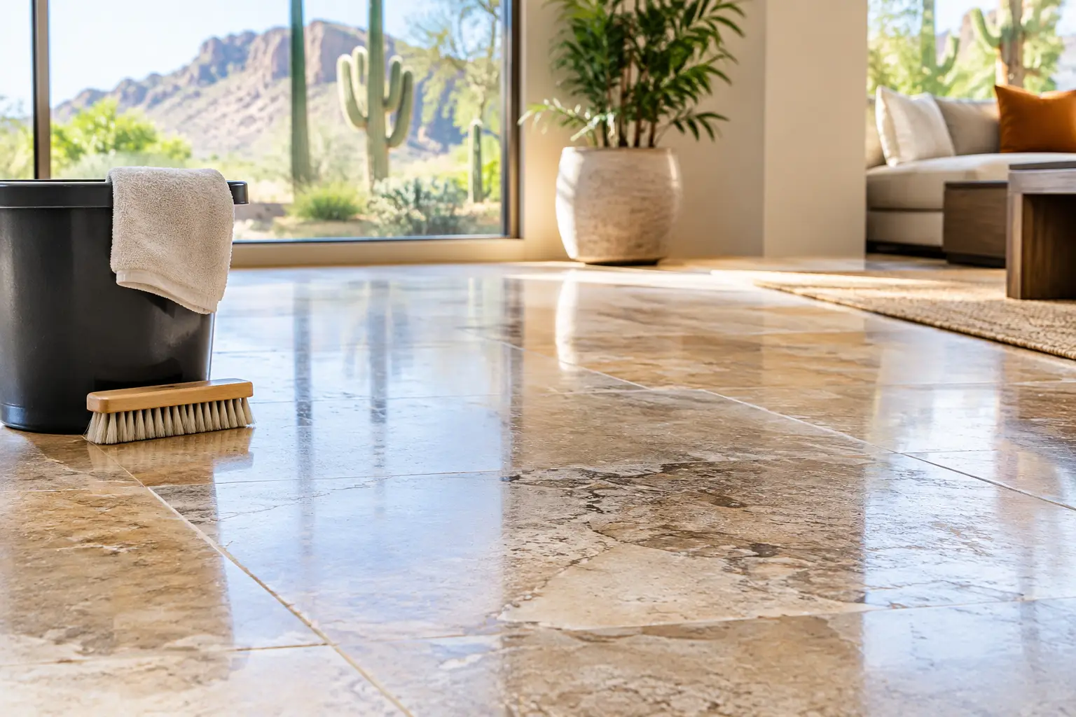 Natural Stone Floor Care for Arizona Homes