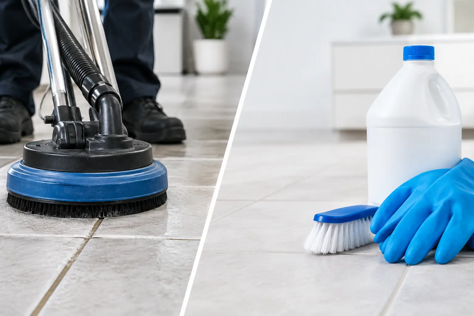 Professional Grout Cleaning Versus Bleaching
