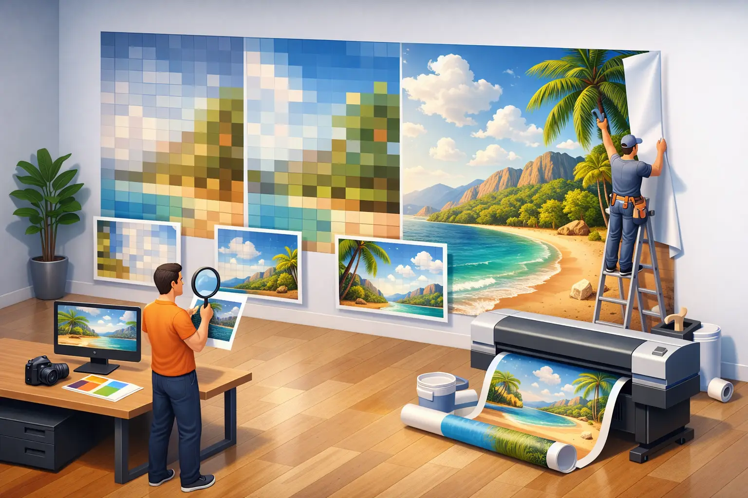 What Resolution for Wall Mural Prints Works?
