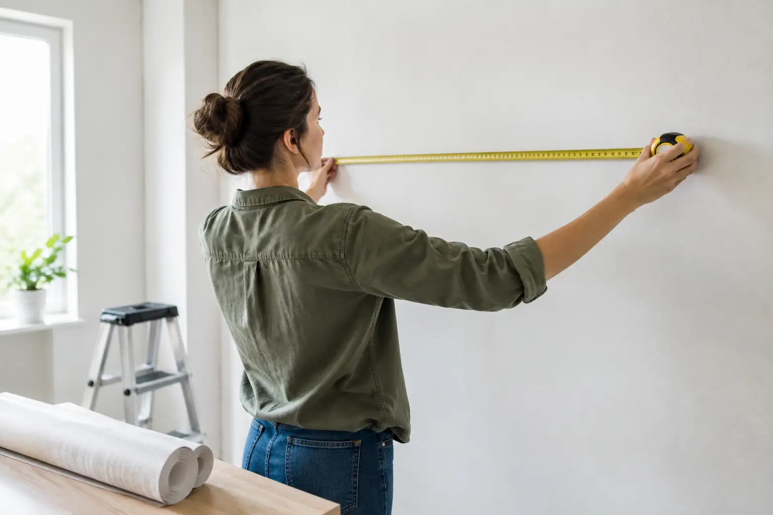 How to Measure a Wall for Wallpaper Correctly