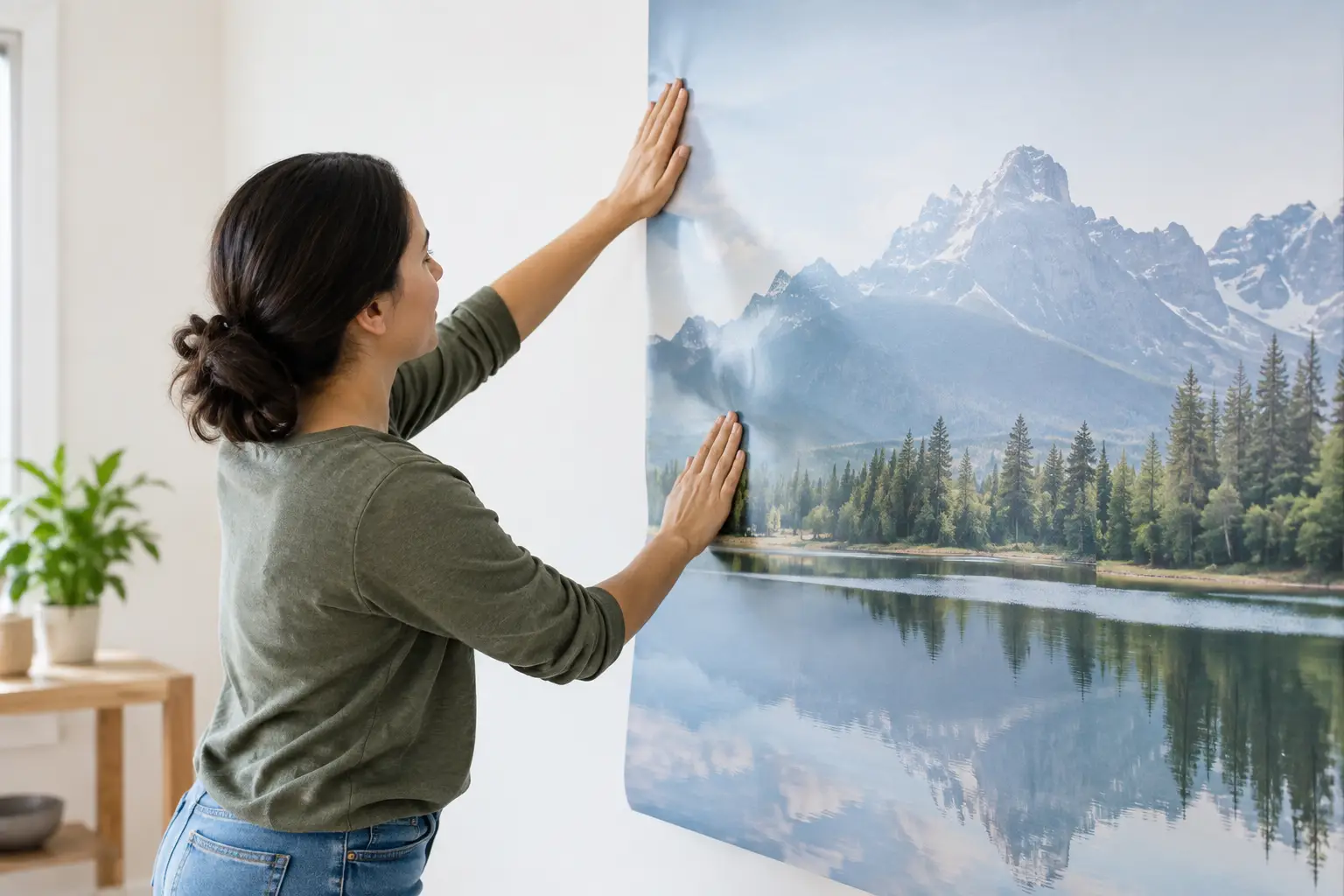 How to Apply a Peel Stick Mural Without Bubbles