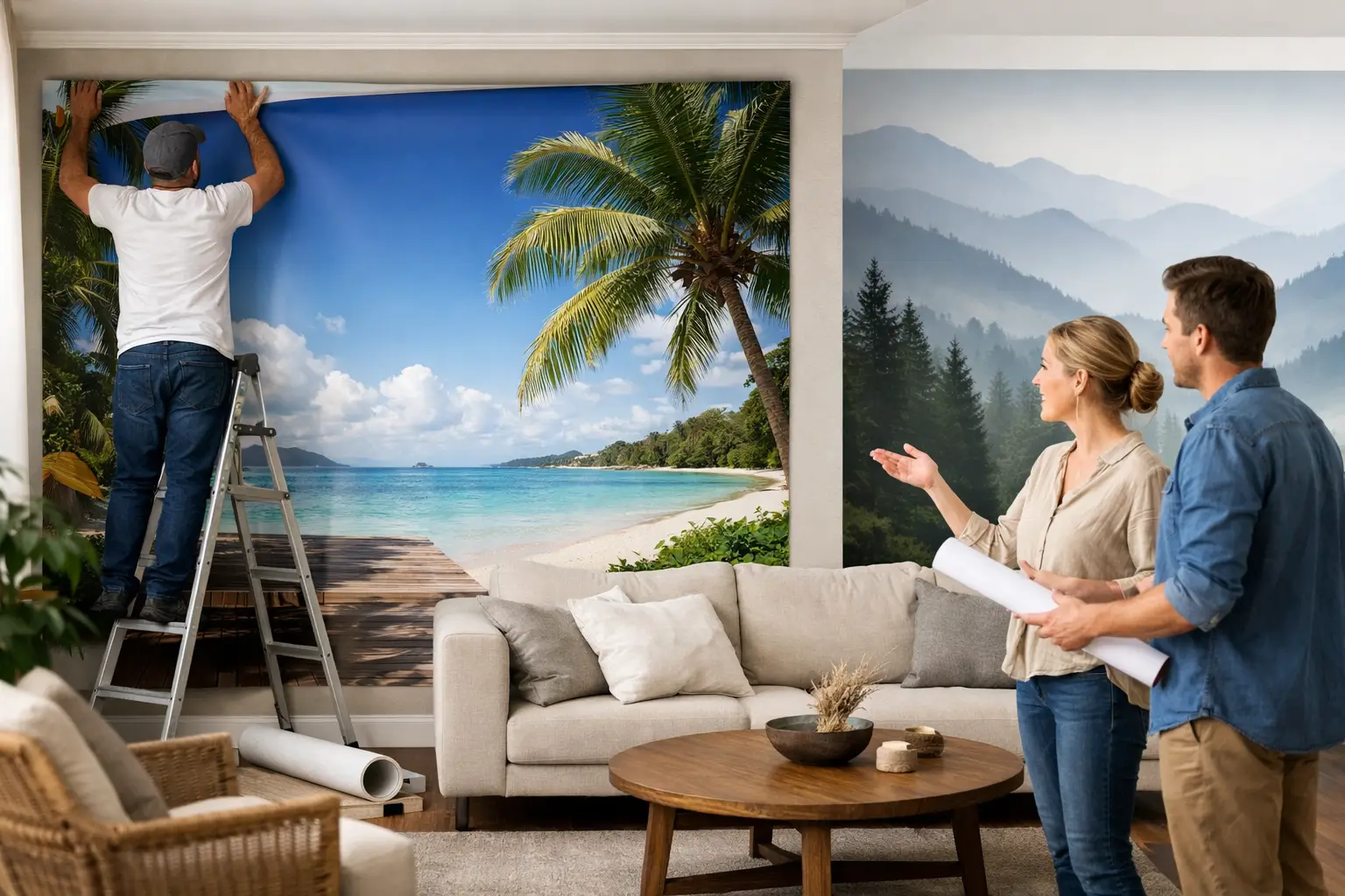 Custom Size Wall Mural Ideas That Fit Your Room
