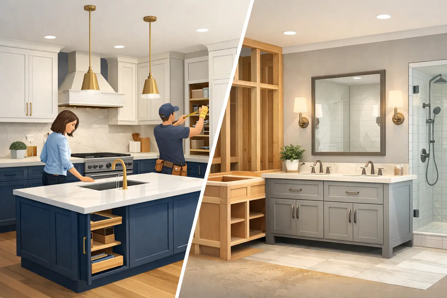 Custom Cabinets Versus Semi Custom for Your Home