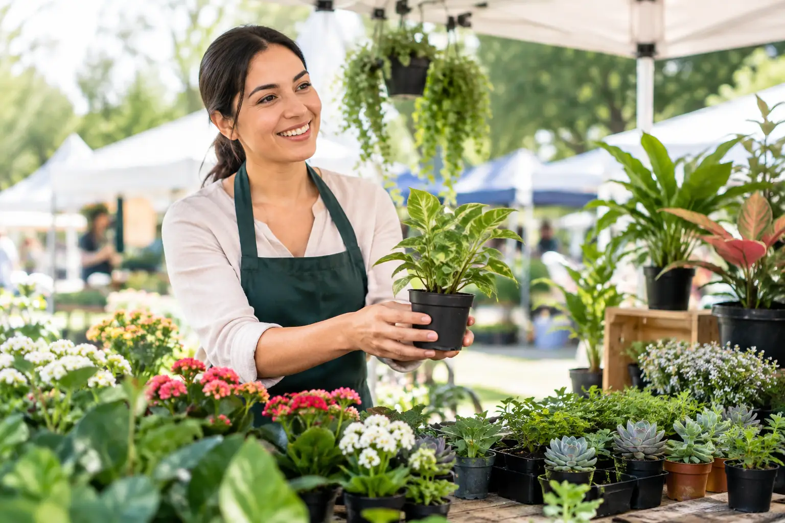 Cómo registrar tu mesa en un market de plantas