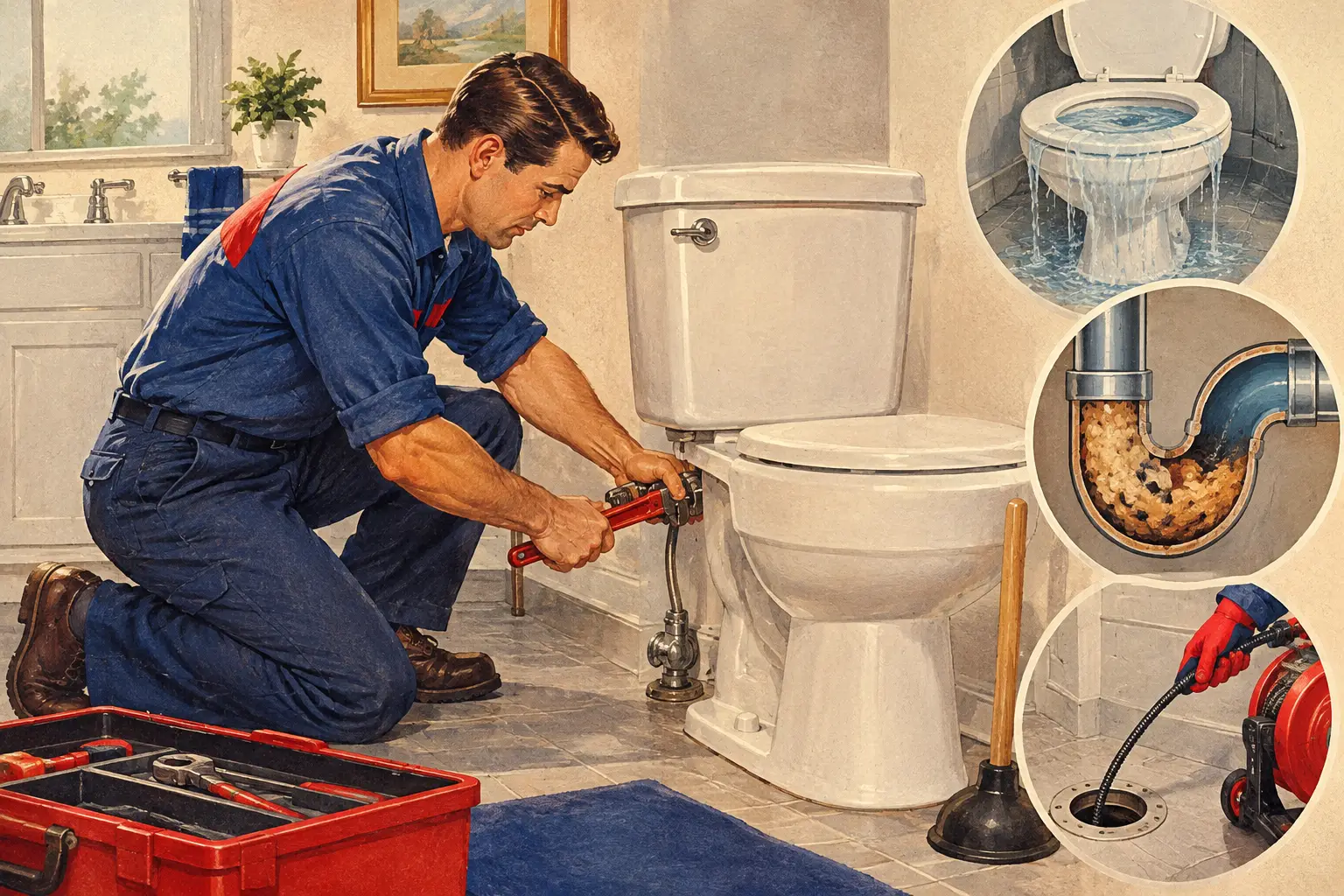 Toilet Backup Repair Examples and What They Mean