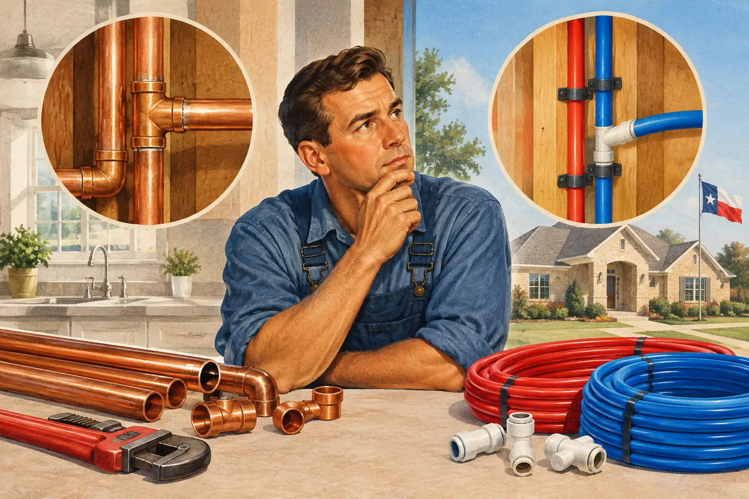 Copper Versus PEX Plumbing for Your North Texas Home