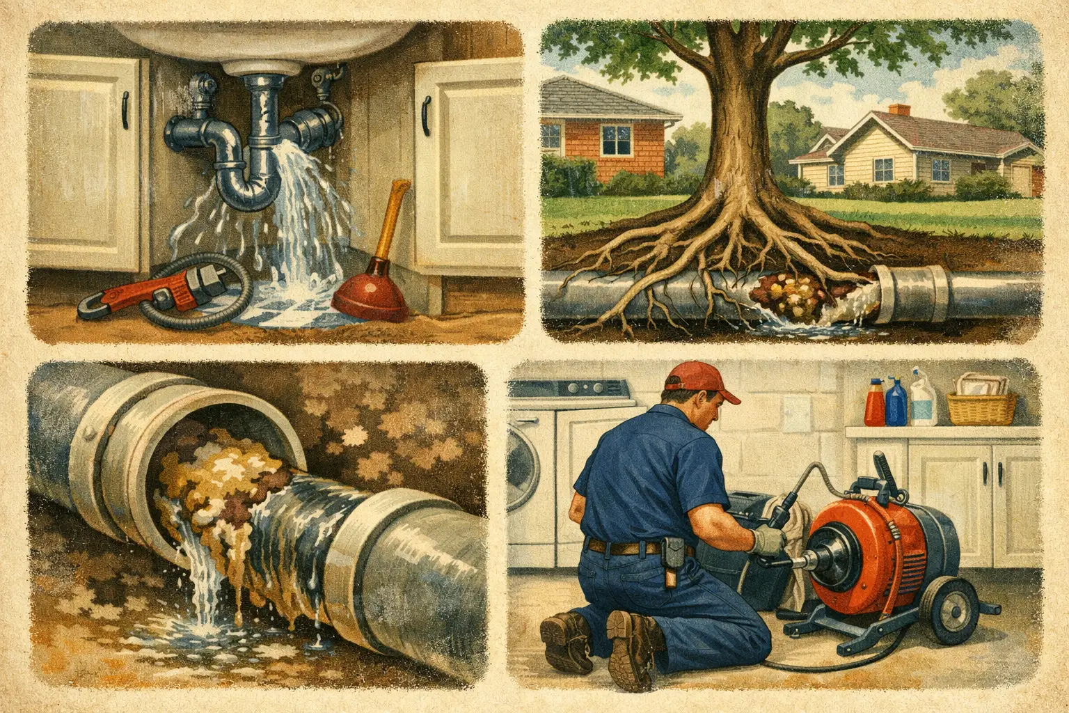 Top Causes of Sewer Line Backups at Home