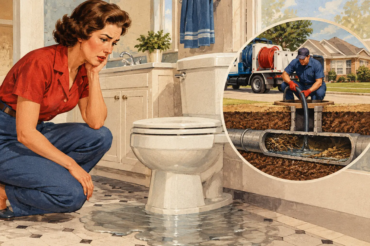 Sewer Backup Warning Signs Mesquite Homeowners See