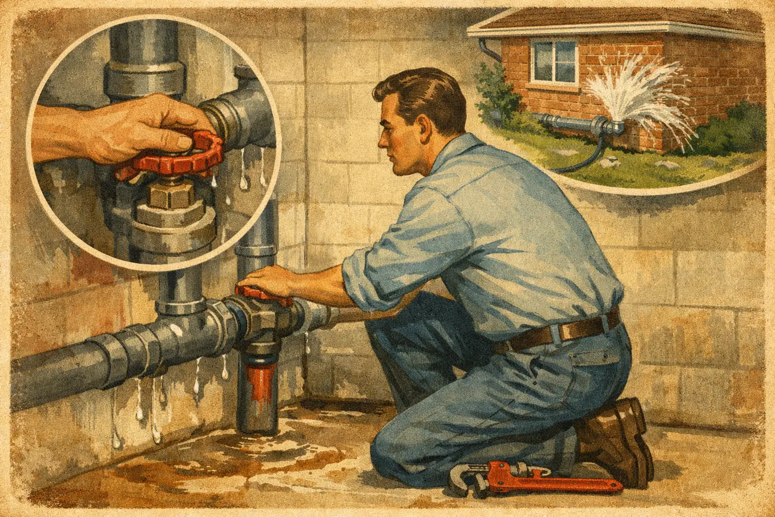How to Shut Off Your Water Main Before a Leak