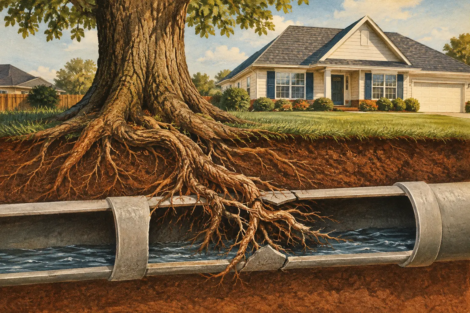 Can Tree Roots Break Sewer Pipes? Signs to Watch