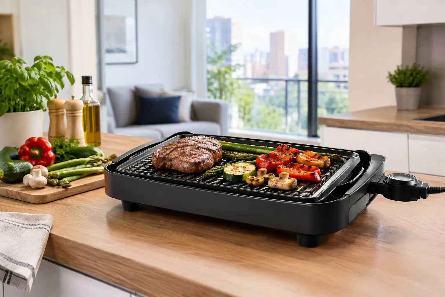 Parrilla eléctrica para departamento ideal