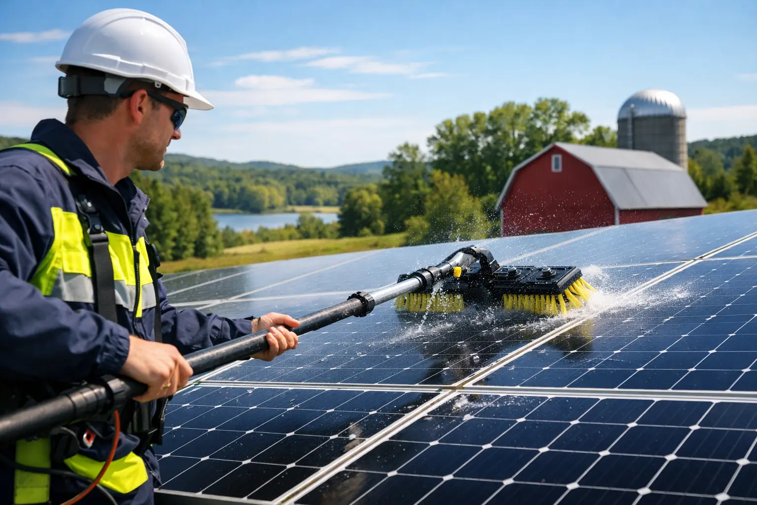 Manufacturer Approved Solar Cleaning in Wisconsin