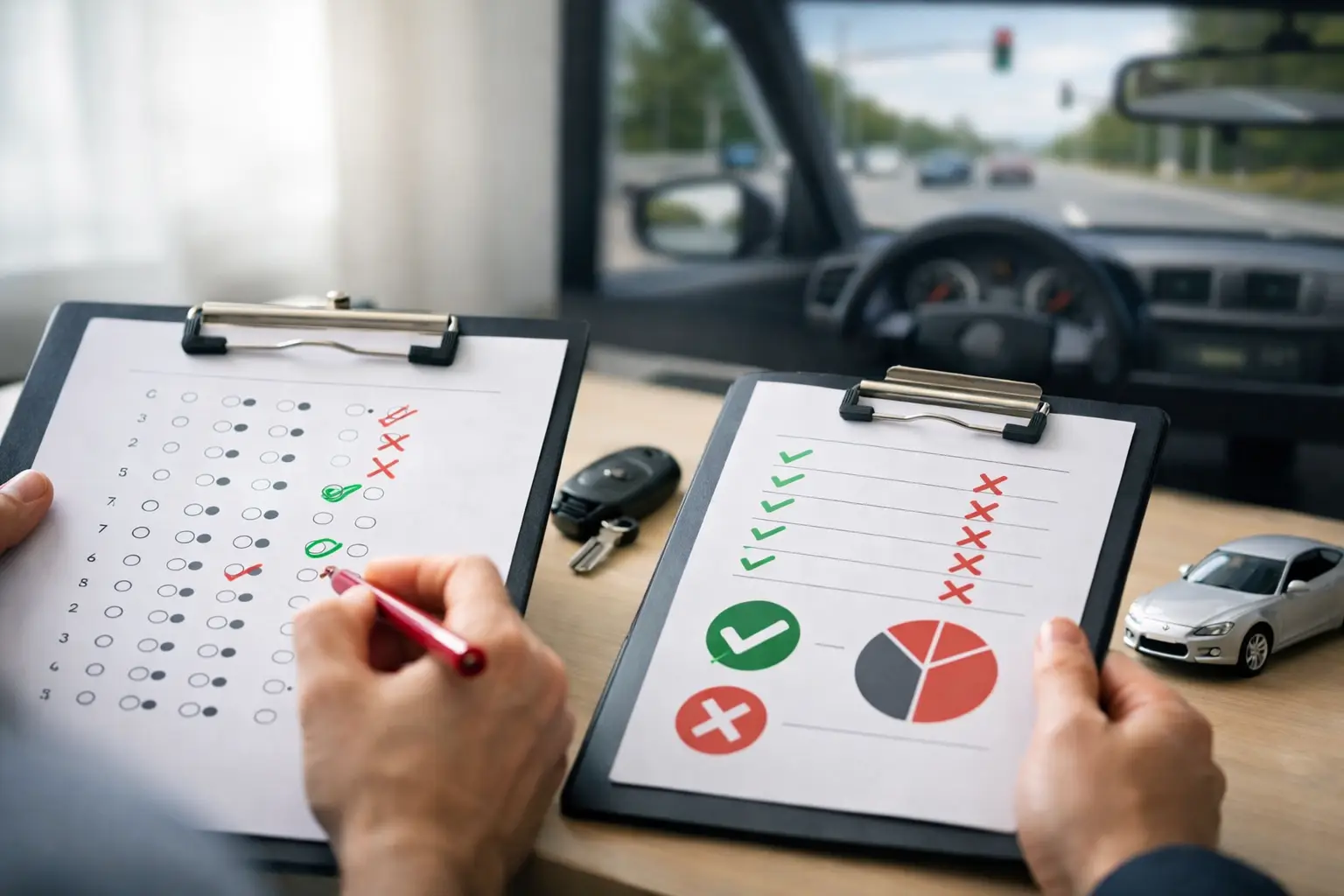 Driving Theory Mock Test Results Explained