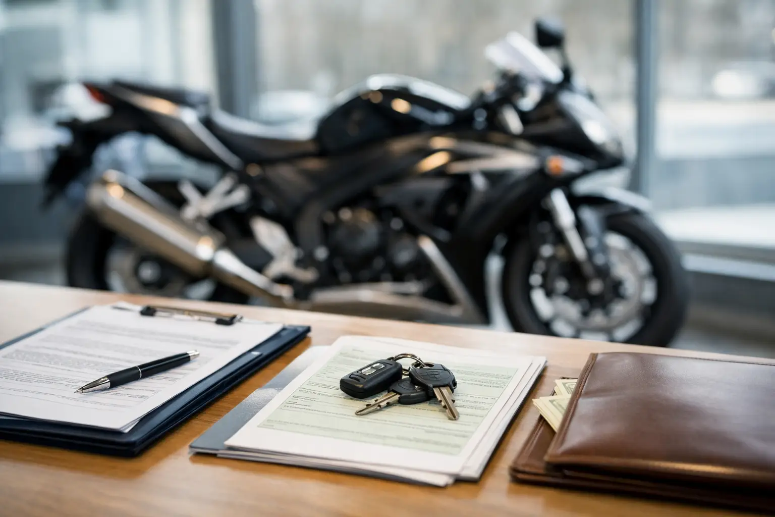 Wichtigste Unterlagen für Motorradankauf