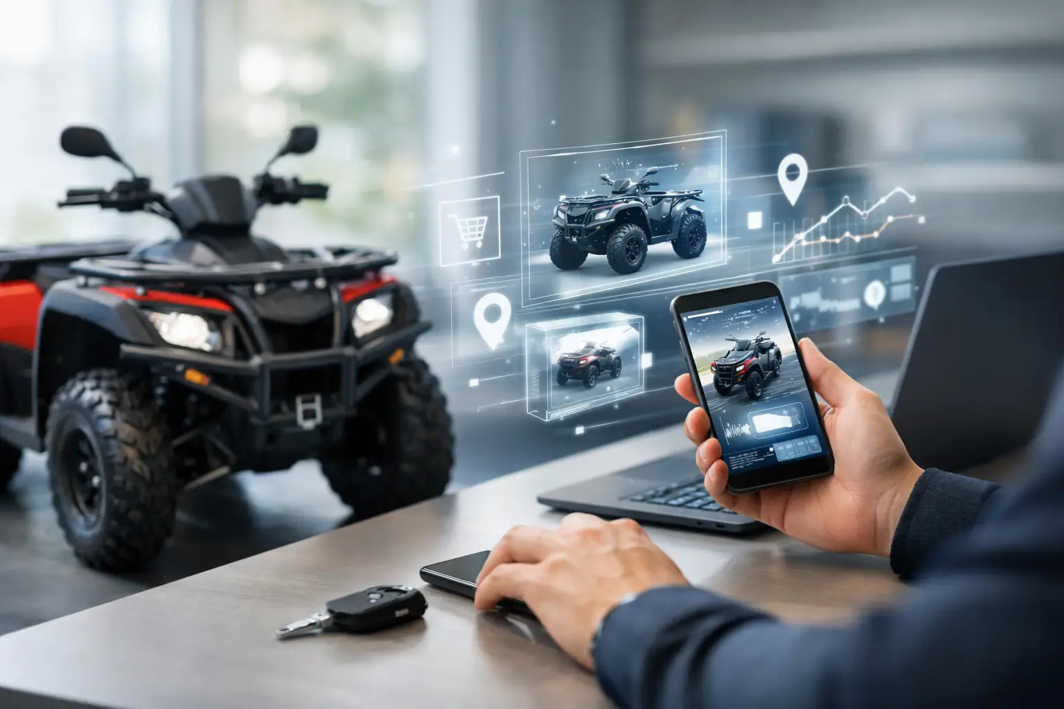 La vente digitale de quad: ce que l'avenir change