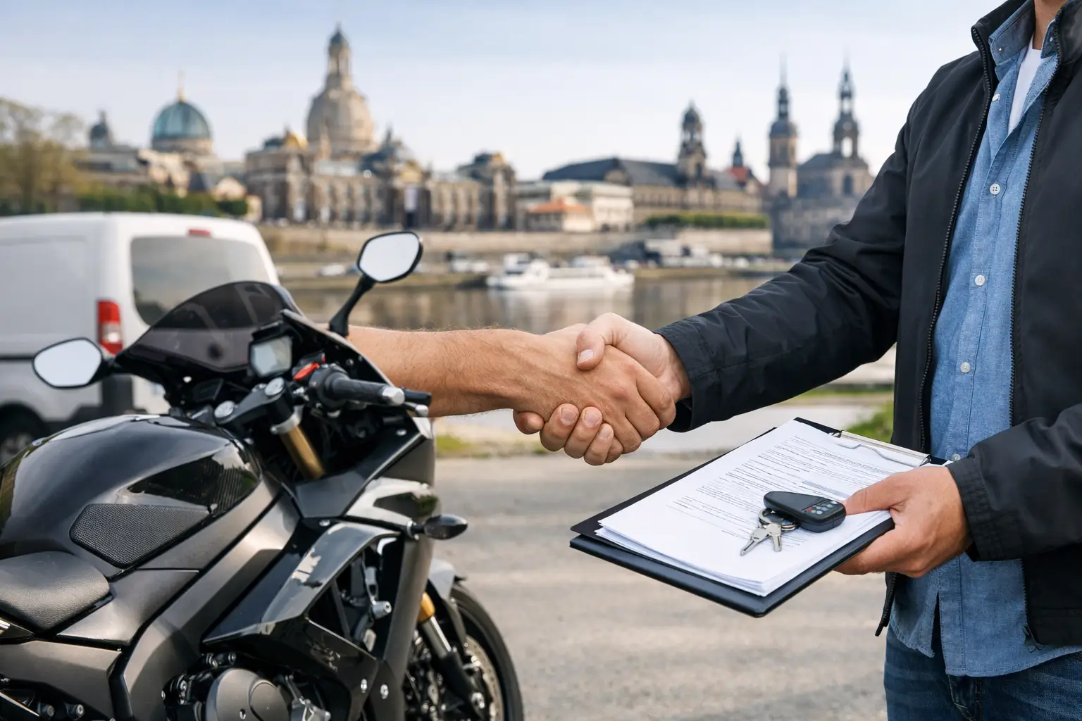 Motorrad verkaufen in Dresden: Preis, Unterlagen, Abholung