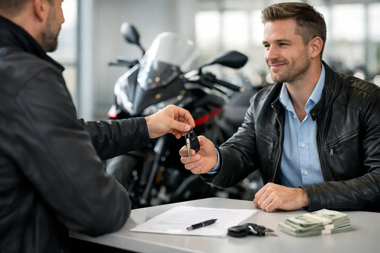Motorradverkauf ohne Preisverhandlung