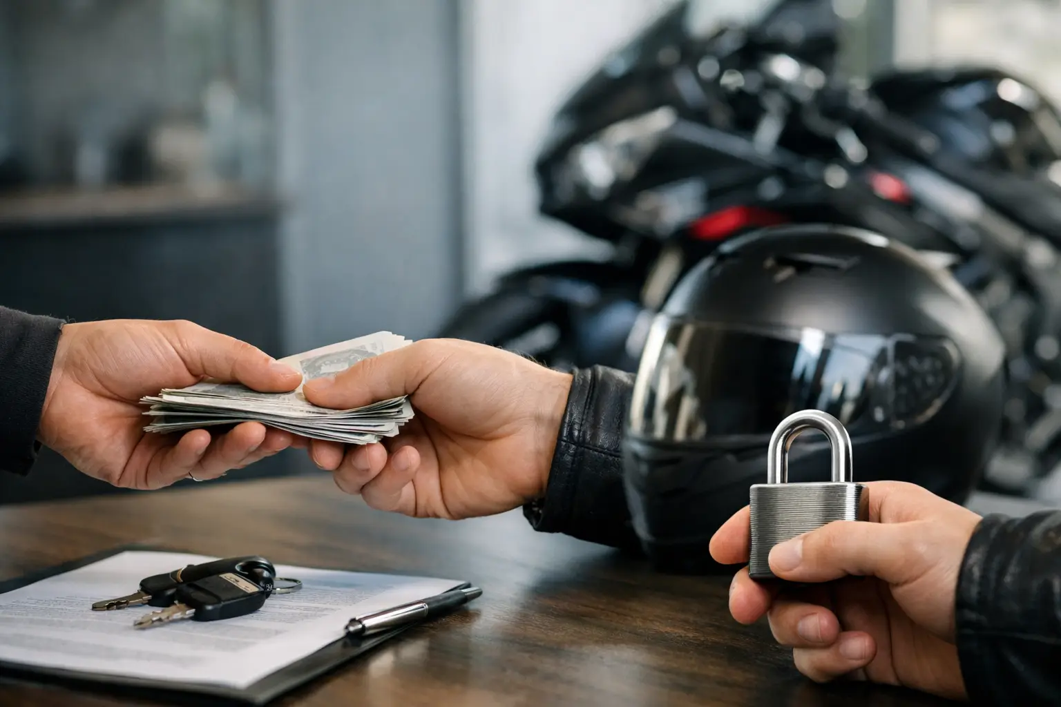 Motorradverkauf: Sicherheit bei Bezahlung