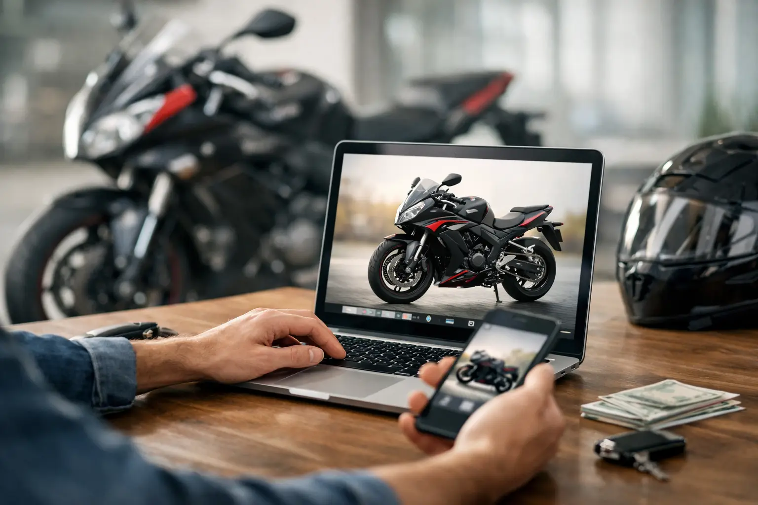 Wie funktioniert Motorrad Ankauf online?