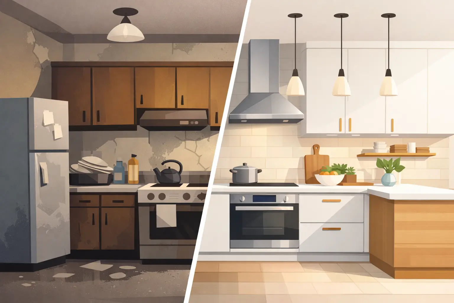 Small Kitchen Remodel Before After Results