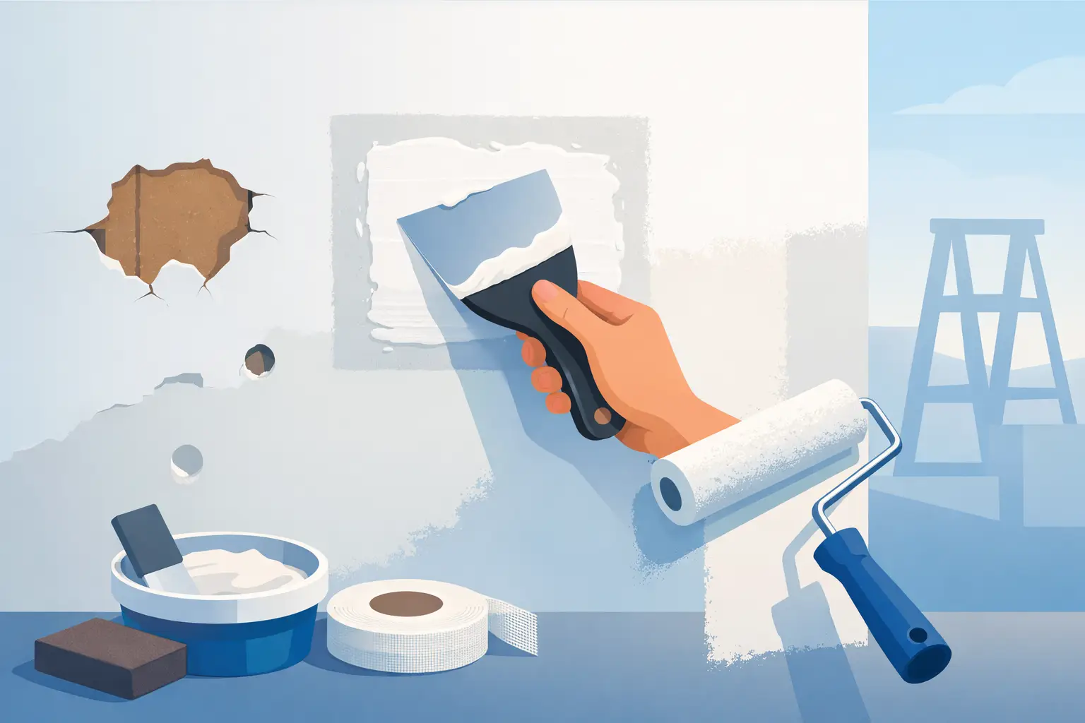 How to Patch Drywall Holes for a Smooth Wall