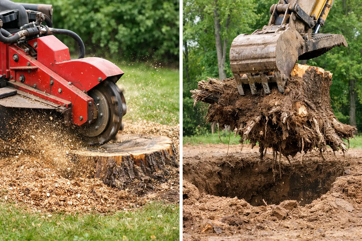 Stump Grinding Versus Stump Removal: Which Fits?