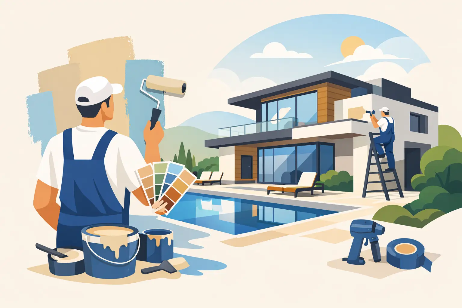 What a Painting Contractor for Custom Homes Must Do