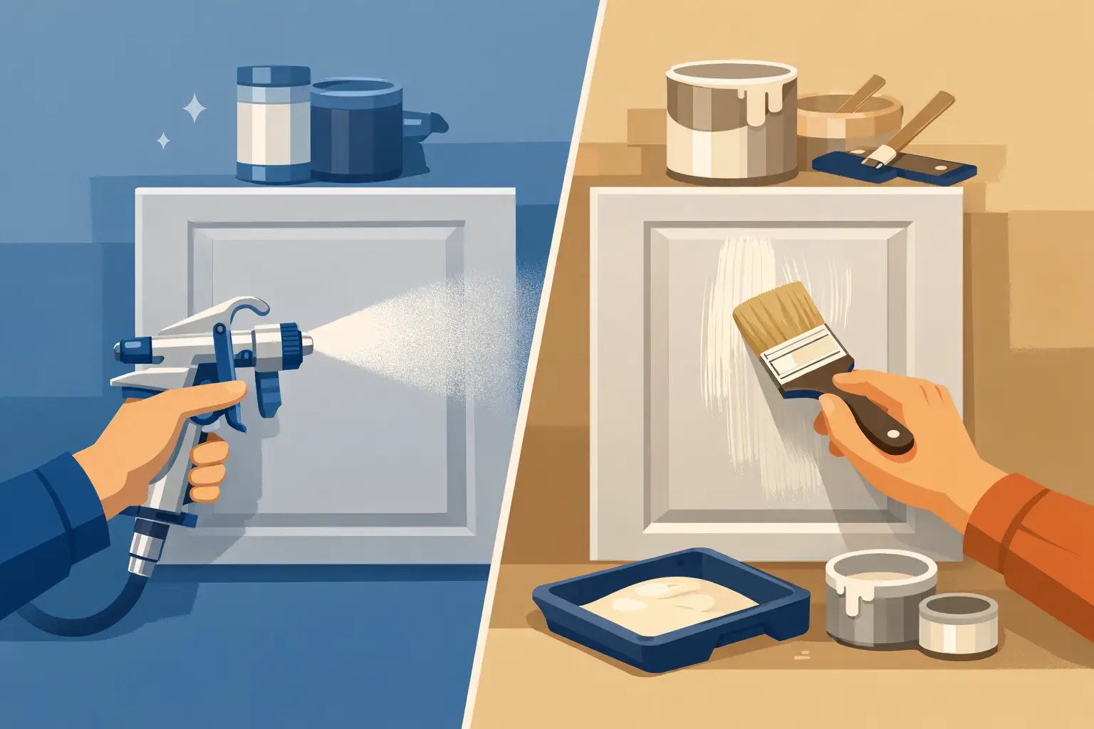 Spray vs Brush Cabinets: Which Finish Holds Up?