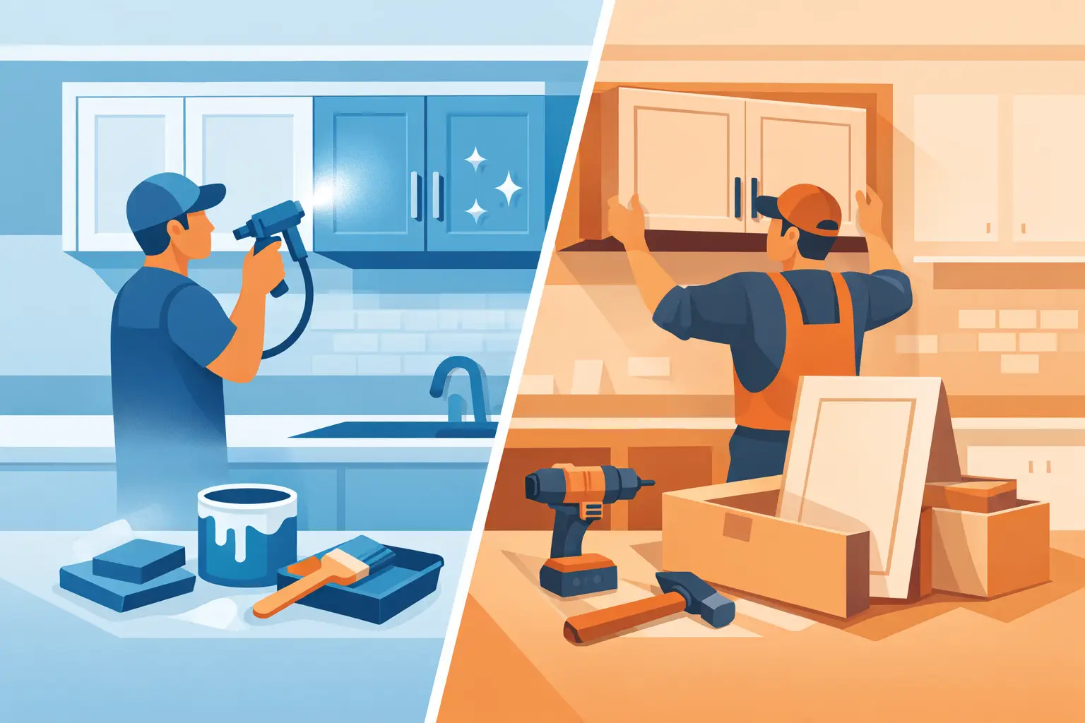 Cabinet Refinishing vs Replacement Cost