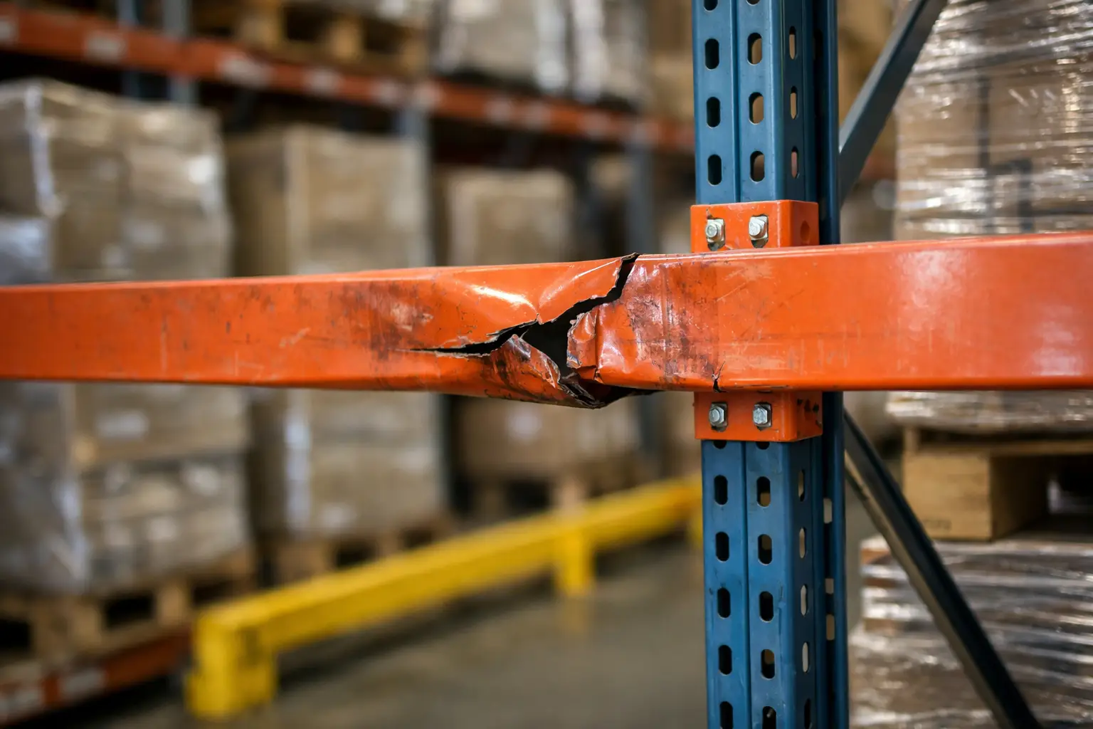 Rack Beam Damage That Demands Bay Isolation
