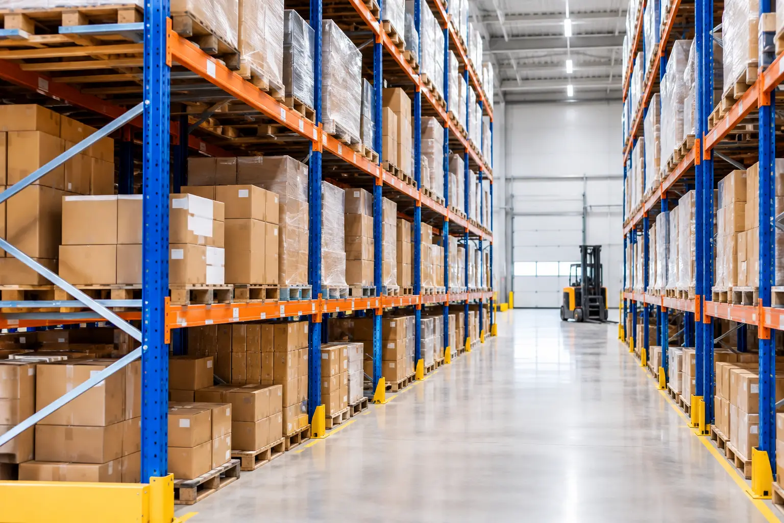 Rack Layout Example for Efficient Warehouse Storage