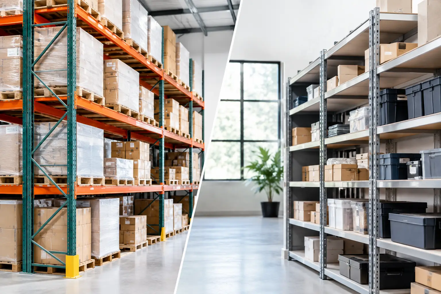 Warehouse Racks Versus Shelving Compared