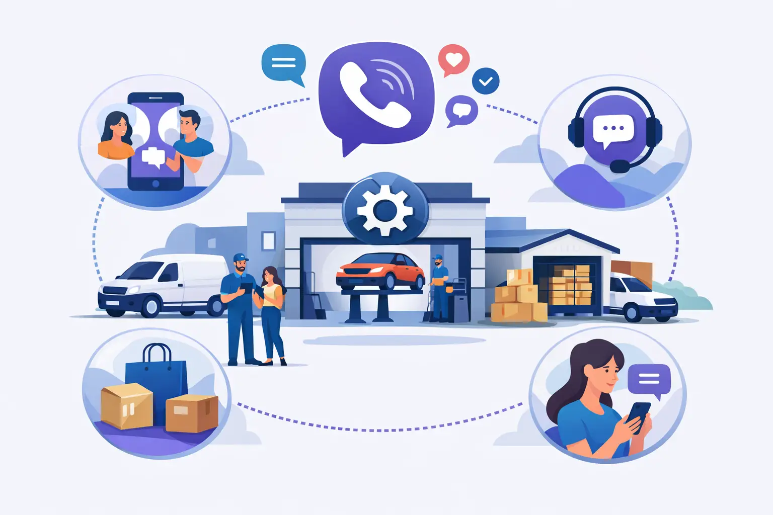 Viber komunikacija sa klijentima u servisu