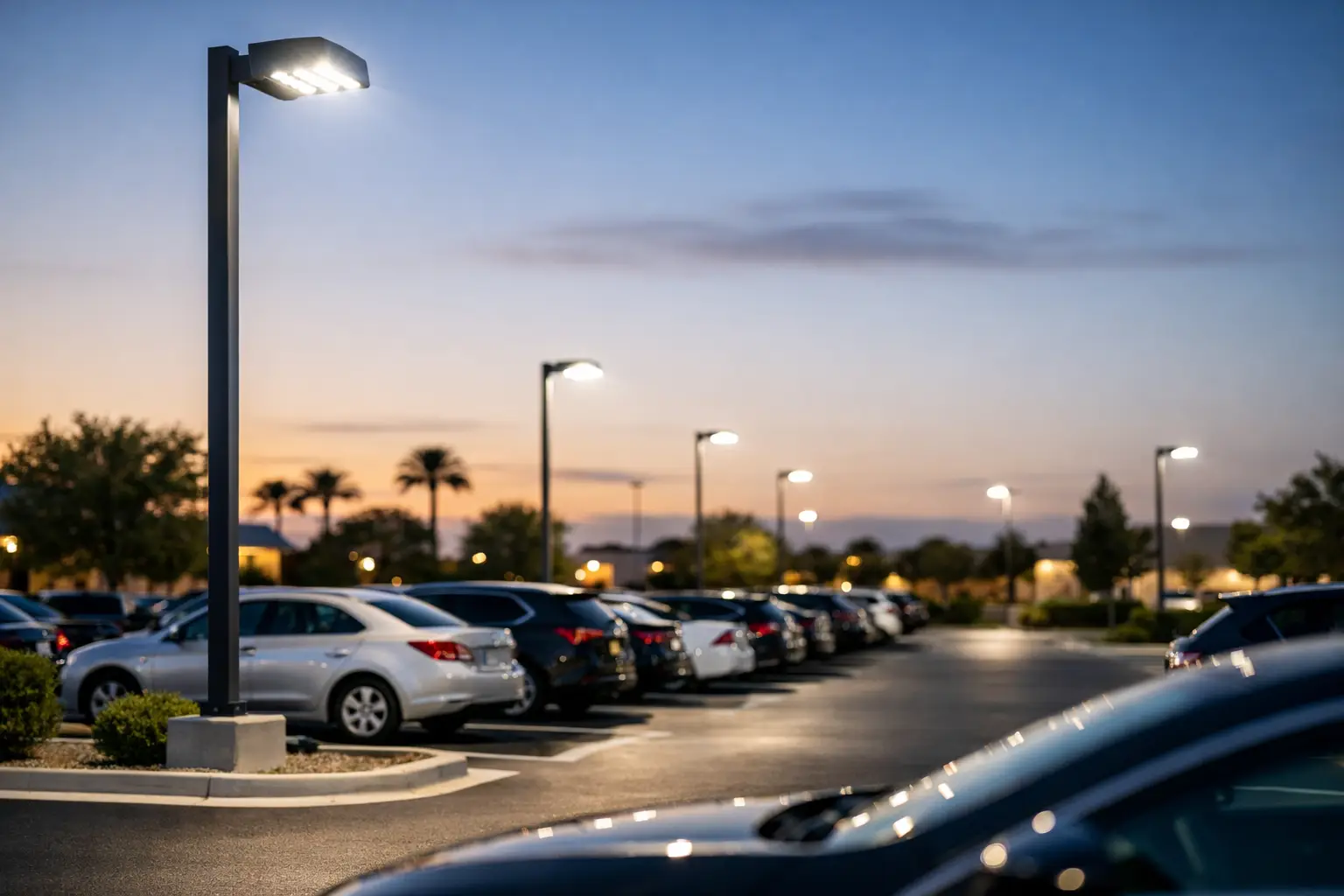 Cómo especificar alumbrado para estacionamientos