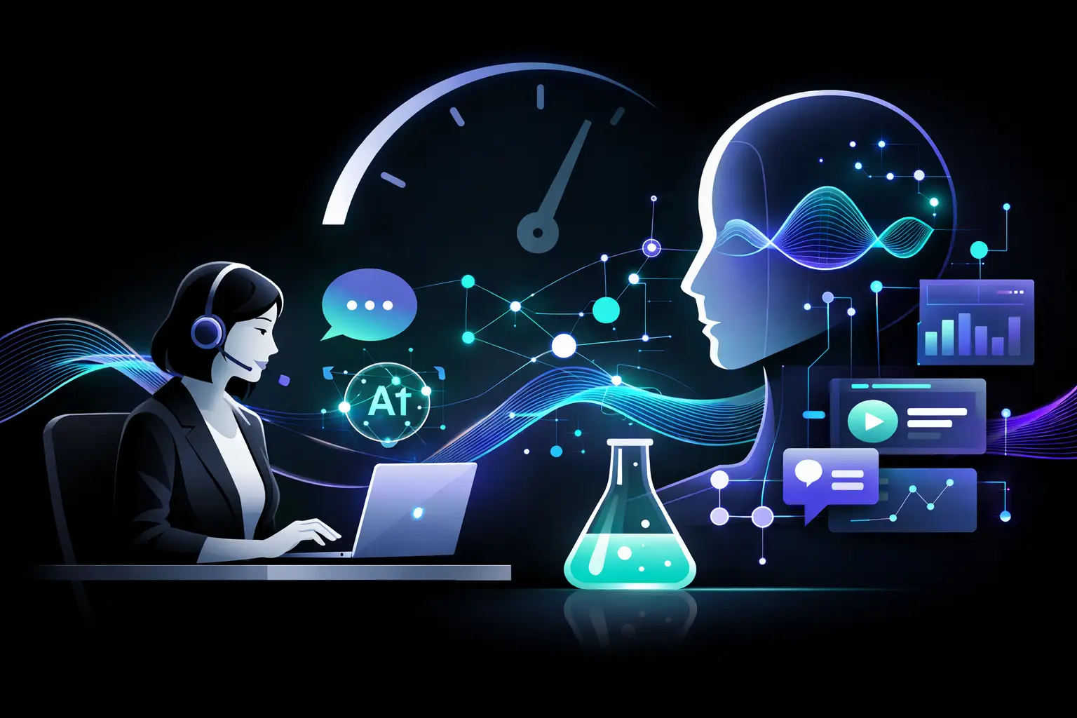 24/7 телефонно обслужване с AI за бизнес