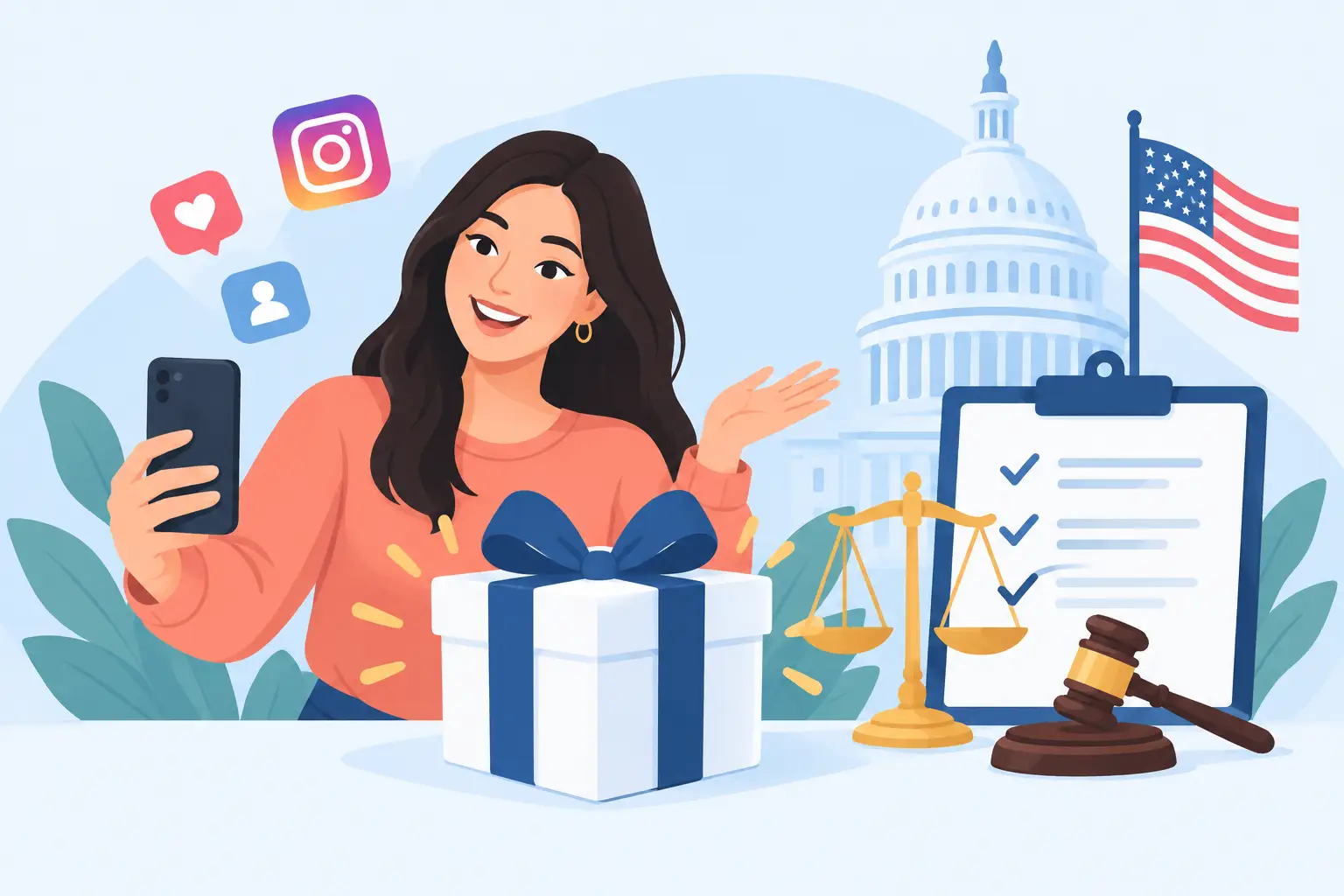 Influencer Giveaway Legal Requirements in the U.S.