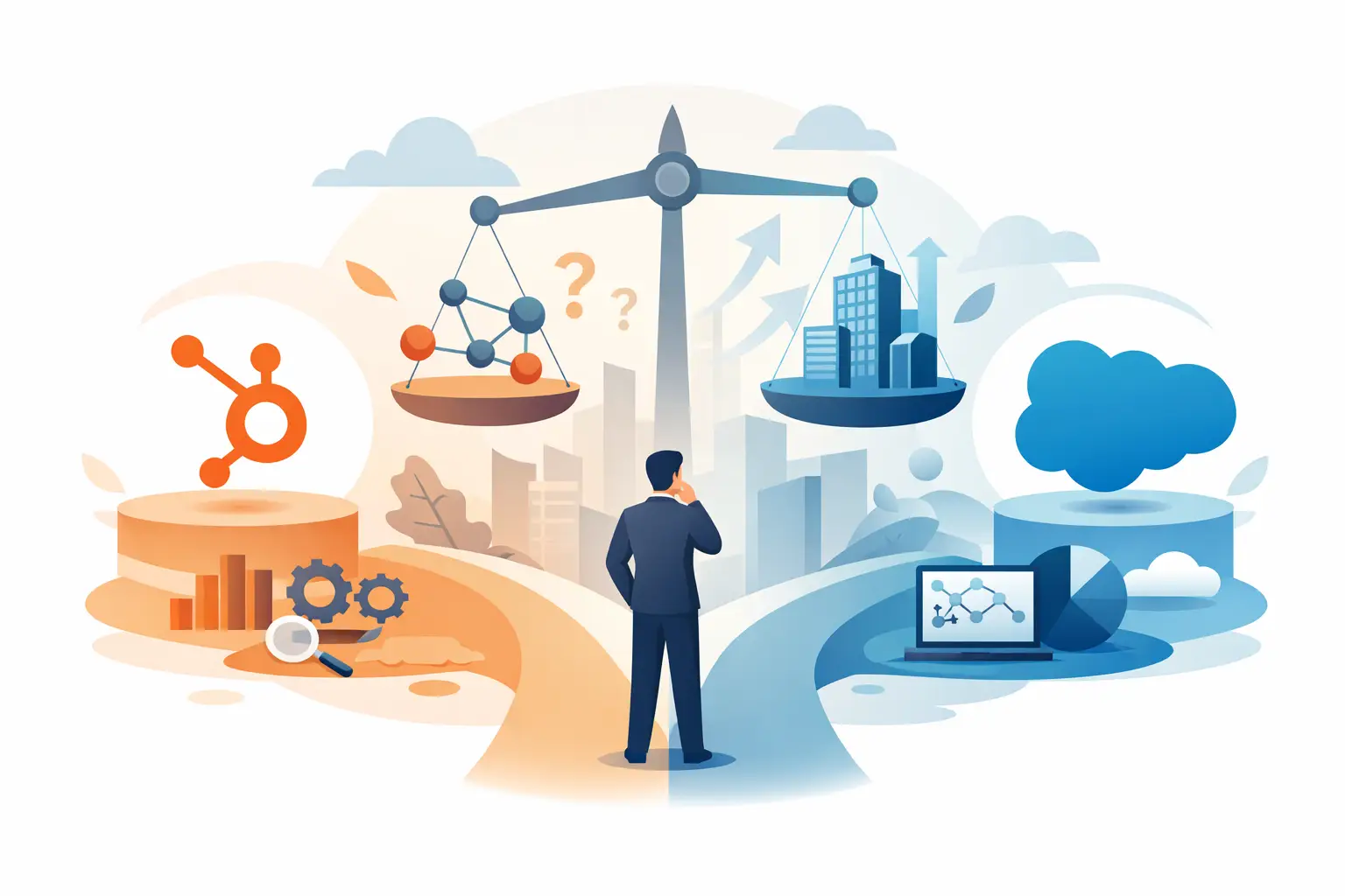 HubSpot eller Salesforce för komplex B2B?